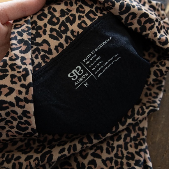 Albion Fit Pursuit High Waisted Swim Skirt Leopard - Picture 4 of 4